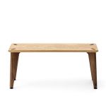 Holzsitzbank RANK BENCH aus gewachster und geräucherter Eiche von Roon & Rahn Sitzbank aus Holz Eiche gewachst und geräuchert von Roon & Rahn - RANK BENCH