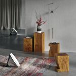 Massivholz Hocker aus Eiche - KLOTZ von vitamin design