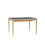 Esstisch HEART'N'SOUL DINING TABLE 120 mit Schubladen UMAGE mit einer Tischplatte aus FENIX-Nanolaminat in der Farbe Moss Green Ausziehbarer Esstisch in Moss Green mit Schubladen - Der Heart N Soul Dining Table 120 von Umage