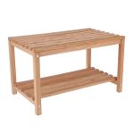 Holzbank und Beistelltisch - BANKIER von Jan Kurtz