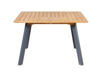 Gartentisch aus Holz quadratisch mit Alu - 120x120 cm - LUNA von Traditional Teak