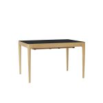 Esstisch HEART'N'SOUL DINING TABLE 120 mit Schubladen UMAGE mit einer Tischplatte aus FENIX-Nanolaminat in der Farbe Obsidian Black Ausziehbarer Esstisch in Obsidian Black mit Schubladen - Der Heart N Soul Dining Table 120 von Umage
