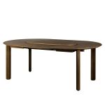 Runder Esstisch aus Eichenholz, schwarz ausziehbar - Der Comfort Circle Dining Table von Umage