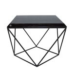 Schwarzer Wohnzimmertisch TULIP von take me HOME mit MDF-Tischplatte Design Couchtisch schwarz - TULIP von take me HOME