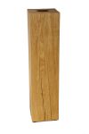 70 cm hohe Bodenvase COLUMN aus geöltem Eichenholz von uccellino moderne Bodenvase aus Holz in Eiche geölt 70cm COLUMN von uccellino