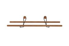 Wand Schuhregal SHOE RACK MINI von We Do Wood aus geölter Eiche mit Halterung aus Schwarzstahl Wand Schuhregal aus Eiche und Schwarzstahl - SHOE RACK MINI von We Do Wood