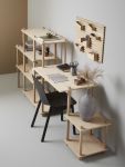 In Kombination des Regalsystems ELEVATE und dem INPUT ORGANISER von WOUD entsteht ein moderner Heimarbeitsplatz WOUD - INPUT ORGANISER Schreibtisch Aufbewahrung für die Wand aus Holz