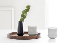 Große Design Holzschale LUNA von applicata gleichermaßen als Tablett nutzbar große Design Holzschale und Tablett - LUNA von applicata