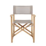 URBAN von Jan Kurtz - Regiestuhl aus hochwertigem Teak mit Bezug in taupe