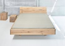 Das Bett QUADRA von vitamin design ist in verschiedenen Holzarten und Größen erhältlich  modernes Bett Eiche weiß gekalkt QUADRA von vitamin design