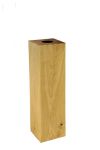 55 cm hohe Bodenvase COLUMN aus massivem geöltem Eichenholz von uccellino Bodenvase aus Holz in Eiche geölt 55cm COLUMN von uccellino