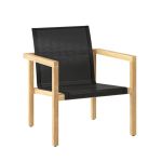 Outdoor Lounge Stuhl in Schwarz - NOAH LOUNGE CHAIR von Traditional Teak