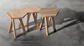 Wohnzimmer Couchtisch massiv Holz ZIRKEL von vitamin design