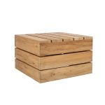 Jan Kurtz MOVE - Beistelltisch aus Teakholz mit Rollen