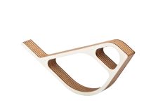 Weiß lackierter Holzvogel MATS von MÜLLERNKONTOR Holzvogel weiß lackiert von MÜLLERNKONTOR - MATS