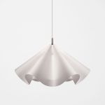 Hängeleuchte aus Papier und Edelstahl - SINUATE PENDANT M von MOEBE 