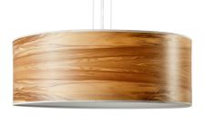 Esstisch Hängelampe in Satin Nussbaum DISCUS von LeuchtNatur