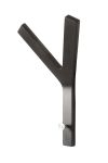 Der schnittige Garderobenhaken Y-HOOK von Hoigaard in Buche schwarz moderne Garderobenhaken in Buche schwarz lackiert Y-HOOK von Hoigaard
