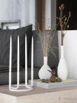 Stilvolles Dekoarrangement mit dem kleinen Vogel BIRD von architectmade in Eiche geräuchert architectmade - BIRD Holzfiguren als Vogel in klein und groß im dänischen Design