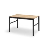 moderner Gartentisch aus Aluminium und Teakholz - REFORM TABLE von Skagerak
