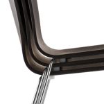 Der Esstischstuhl Kuadra 1328 von Pedrali gestapelt - Detail