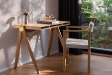 Moderner Schreibtisch FIELD DESK aus Eichenholz von We Do Wood Designer Schreibtisch modern aus Holz in FIELD DESK von We Do Wood