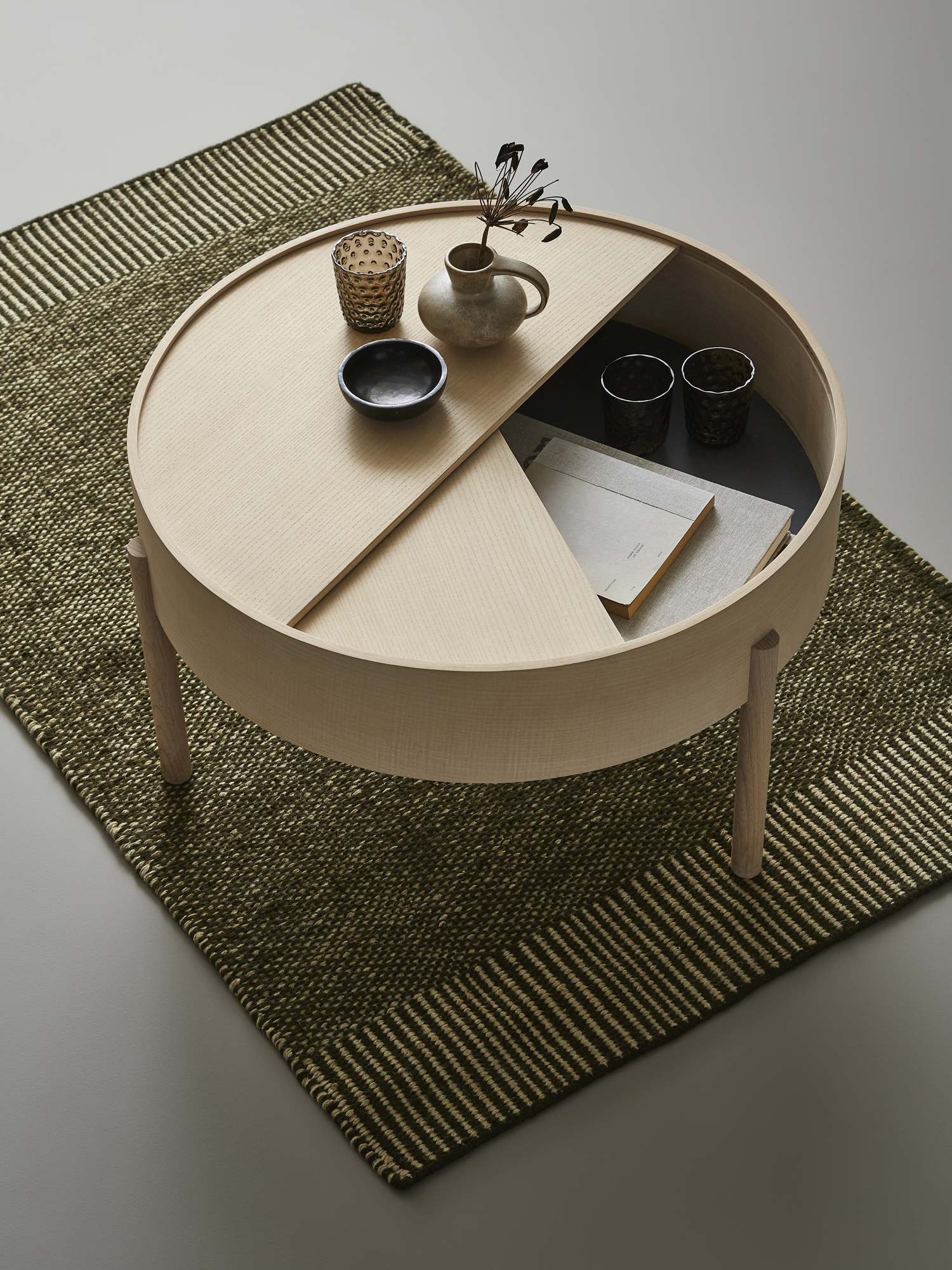 Couchtisch mit Stauraum ARC COFFEE TABLE von WOUD   HolzDesignPur