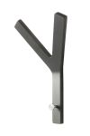 Der schnittige Garderobenhaken Y-HOOK von Hoigaard in Buche anthrazit moderne Garderobenhaken in Buche anthrazit lackiert Y-HOOK von Hoigaard