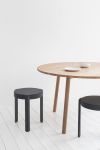 STATTMANN Neue MÖBEL PROFILE TABLE ROUND - Esszimmertisch mit Hocker ADD STOOL