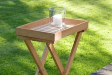 Garten Beistelltisch klappbar mit abnehmbarem Tablett - CHIO von Jan Kurtz