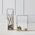 Andersen Furniture SQUARE LANTERN - Laterne mit Holz und Glas