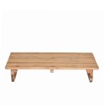 Garten Couchtisch aus Teak in der Vorderansicht Newport von Jan Kurtz