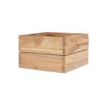 Der Pflanzkasten MINI GARDEN CONTAINER von Jan Krrtz besteht aus recyceltem Teakholz - so ist jeder Pflanzkasten ein echtes Unikat Pflanzkasten aus Holz für Terrasse und Garten - MINI GARDEN CONTAINER von Jan Kurtz