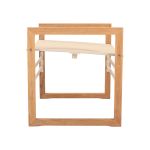 Fußhocker für den Lounge Chair SOFIA von Traditional Teak mit cremefarbenem (Linen) Bezug Fußhocker für Lounge Chair im Garten in Linen - Sofia Lounge Chair von Traditional Teak