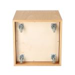 Design Beistelltisch ROLL IT von Jan Kurtz in Würfelform - Unteransicht Beistelltisch Rollen ROLL IT von Jan Kurtz