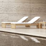 BK14 Sunbed Carl Hansen and Son Sonnenliege aus Teakholz 