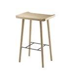 Scala Bar Stool 64cm von Ekta Living Thekenhocker aus Holz in Eiche