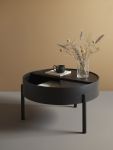 WOUD - ARC COFFEE TABLE runder Couchtisch mit Stauraum im dänischen Design