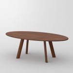 Ovaler Holztisch LARGUS OVAL von vitamin design in der Holzart Amerikanischer Nussbaum, geölt ovaler Holztisch aus amerikanischem Nussbaum, geölt - LARGUS OVAL von vitamin design