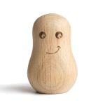 Kleine Deko Holzfigur GHOSTS von The Oak Men in der Version HAPPY CRACKHEAD mit einem verschmitzten Lächeln Deko Holzfigur in klein Version Happy Crackhead - GHOSTS von The Oak Men