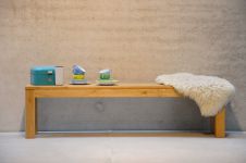 Holzbank aus Eiche ohne Lehne - CANA von Jan Kurtz