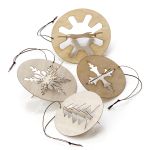 3D Weihnachtsdeko-Set von Trine Find aus Holz