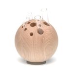 Dekorative Design Vase LEBOWSKI aus Holz von The Oak Men (15 cm) Design Vase aus Holz in groß - LEBOWSKI von The Oak Men