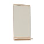 Moderner Wandspiegel RIM von FORM & REFINE in Eiche, weiß geölt mit schmaler Ablage Design Wandspiegel in weiß geölter Eiche Rim von Form & Refine