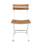 Vorderansicht Balkon Klappstuhl aus Holz und Metall - LUCCA von Jan Kurtz