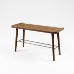Sitzbank Zweisitzer aus Holz in Eiche geräuchert - SCALA BENCH SMALL von by Wirth