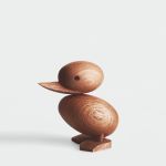Kleine Holzente DUCKLING von architectmade (9 cm)  kleine Holzfigur Ente aus Teak - DUCKLING von architectmade