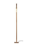 Stehlampe mit Glühbirne aus Holz und Messing - WHEAL FLOOR LIGHT von Tom Raffield