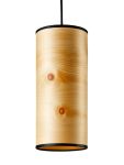 Moderne Pendelleuchte NUX von LeuchtNatur aus Holzfurnier in Zirbe Esstisch Pendelleuchte in Zirbe NUX von LeuchtNatur