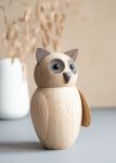 Holzfigur Eule in groß aus Eiche von Architectmade